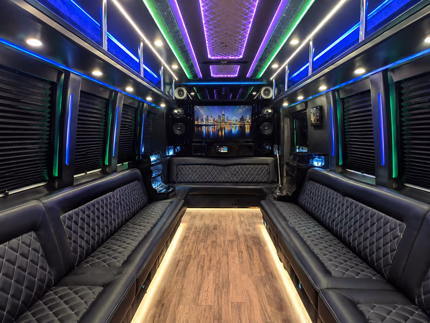 comfortable bus rentals for marysville bachelorette spa and winery day trips