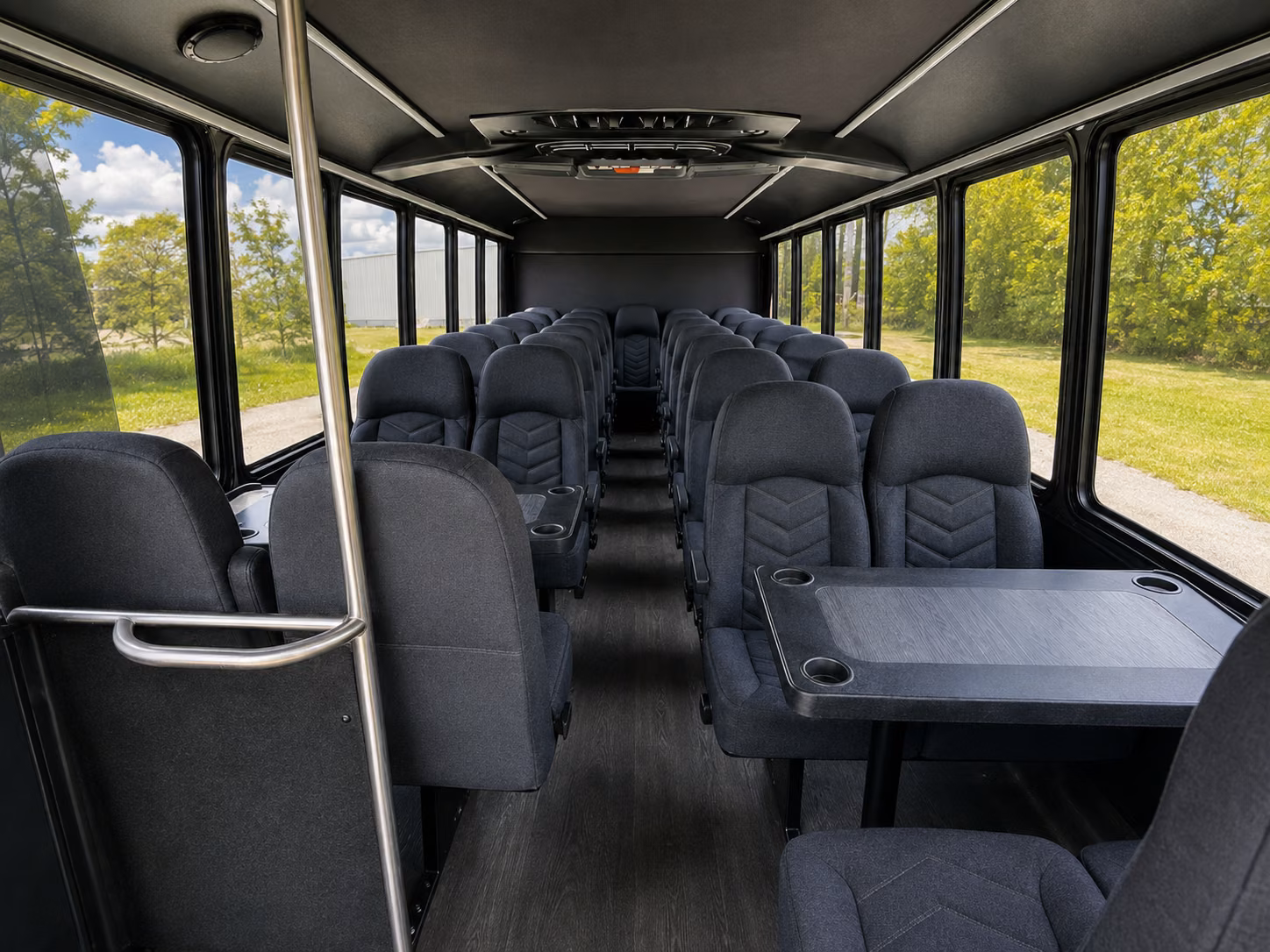 marysville 18 passenger minibus inside