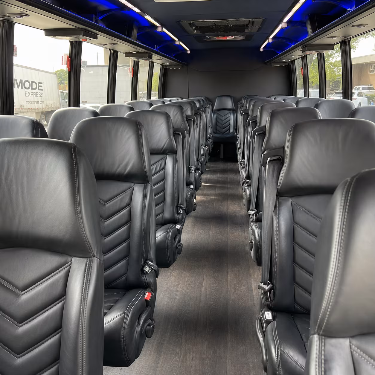 marysville 25 passenger minibus interior