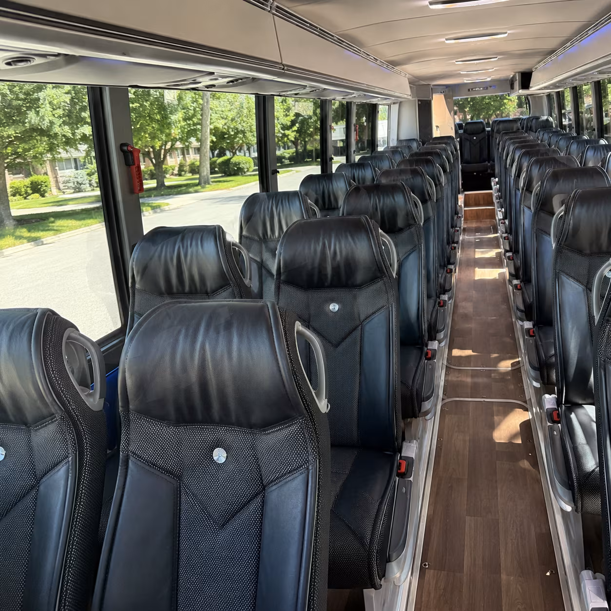 marysville 40 passenger charter bus inside