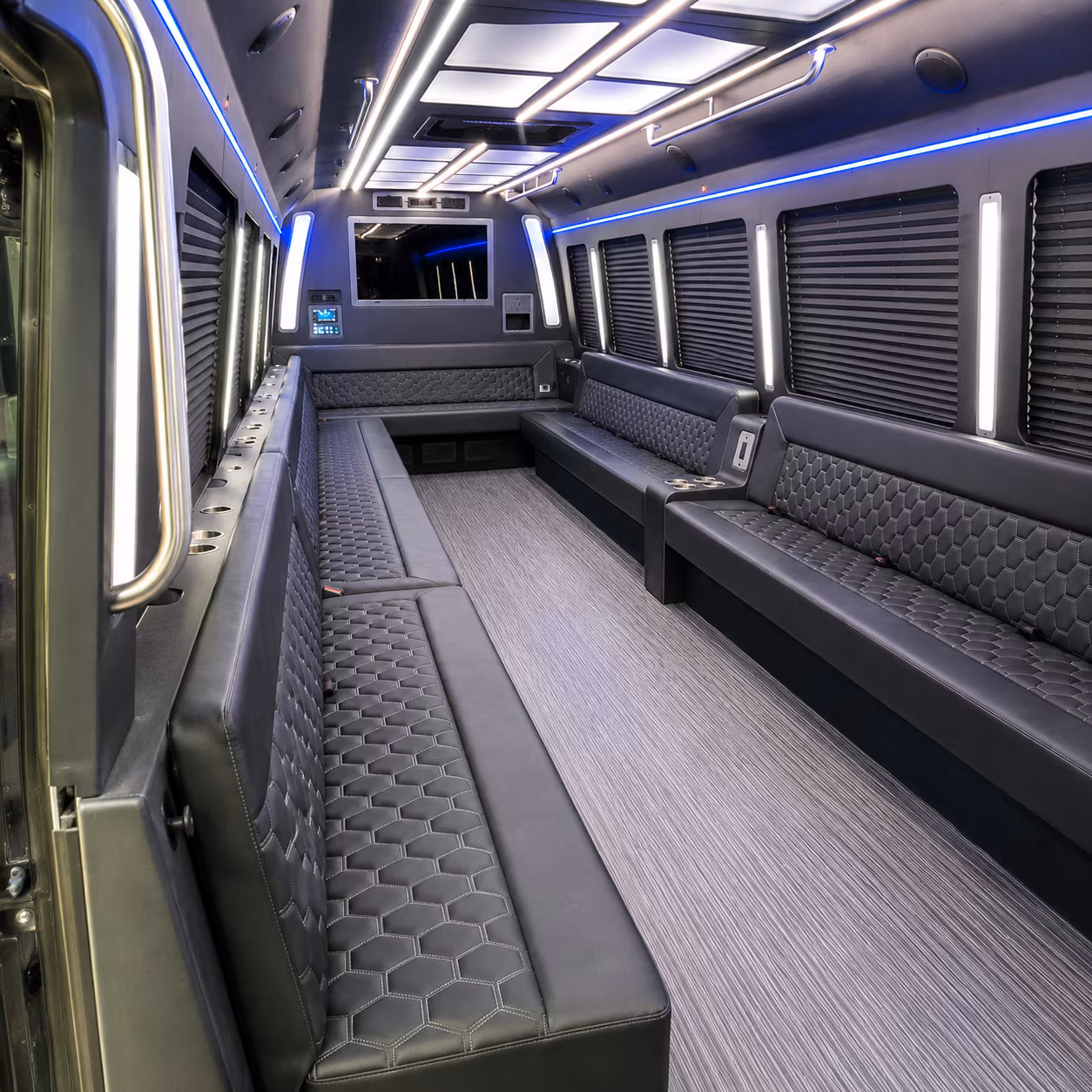 marysville 40 passenger party bus interior