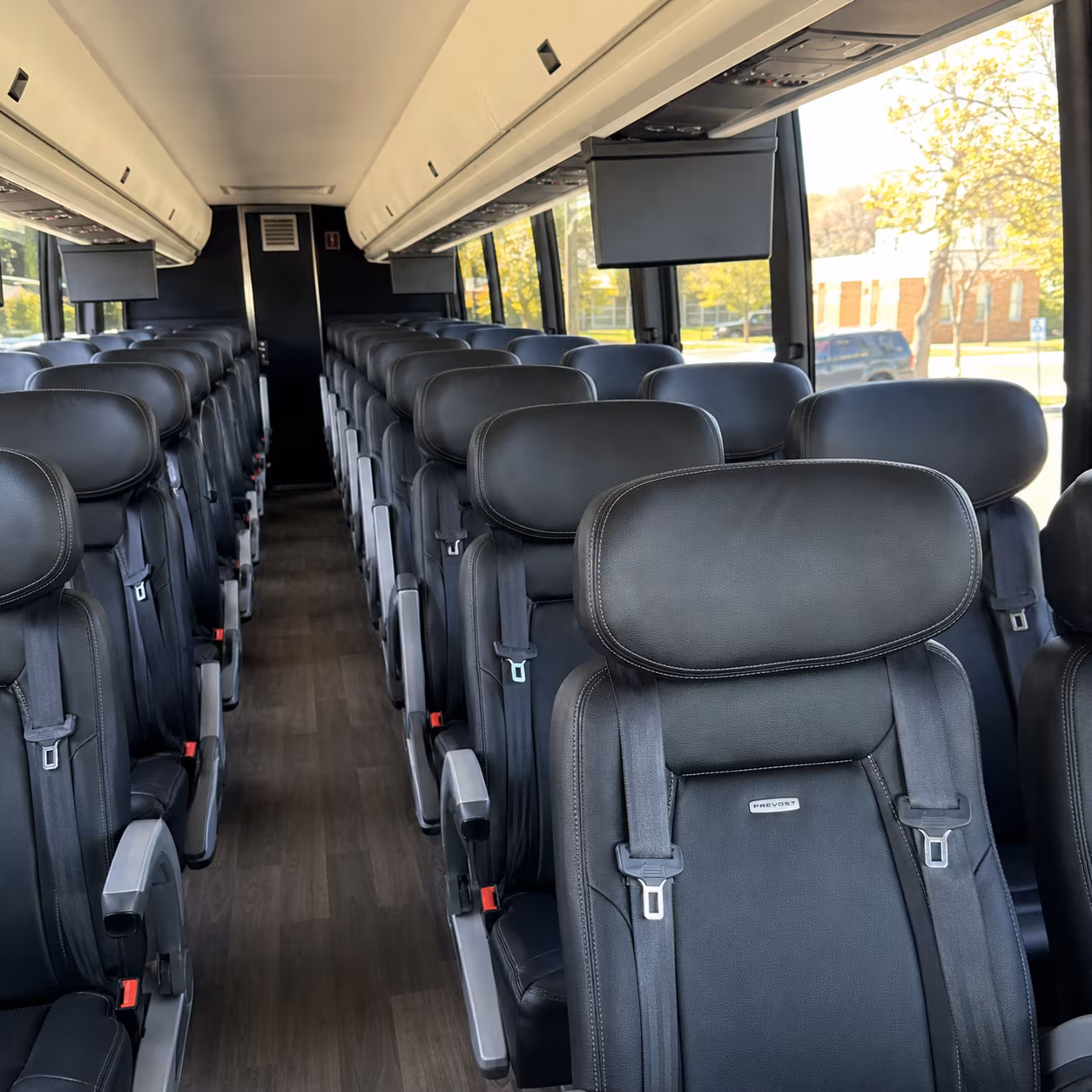marysville 45 passenger charter bus inside