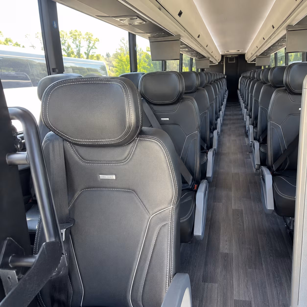 marysville 47 passenger charter bus interior