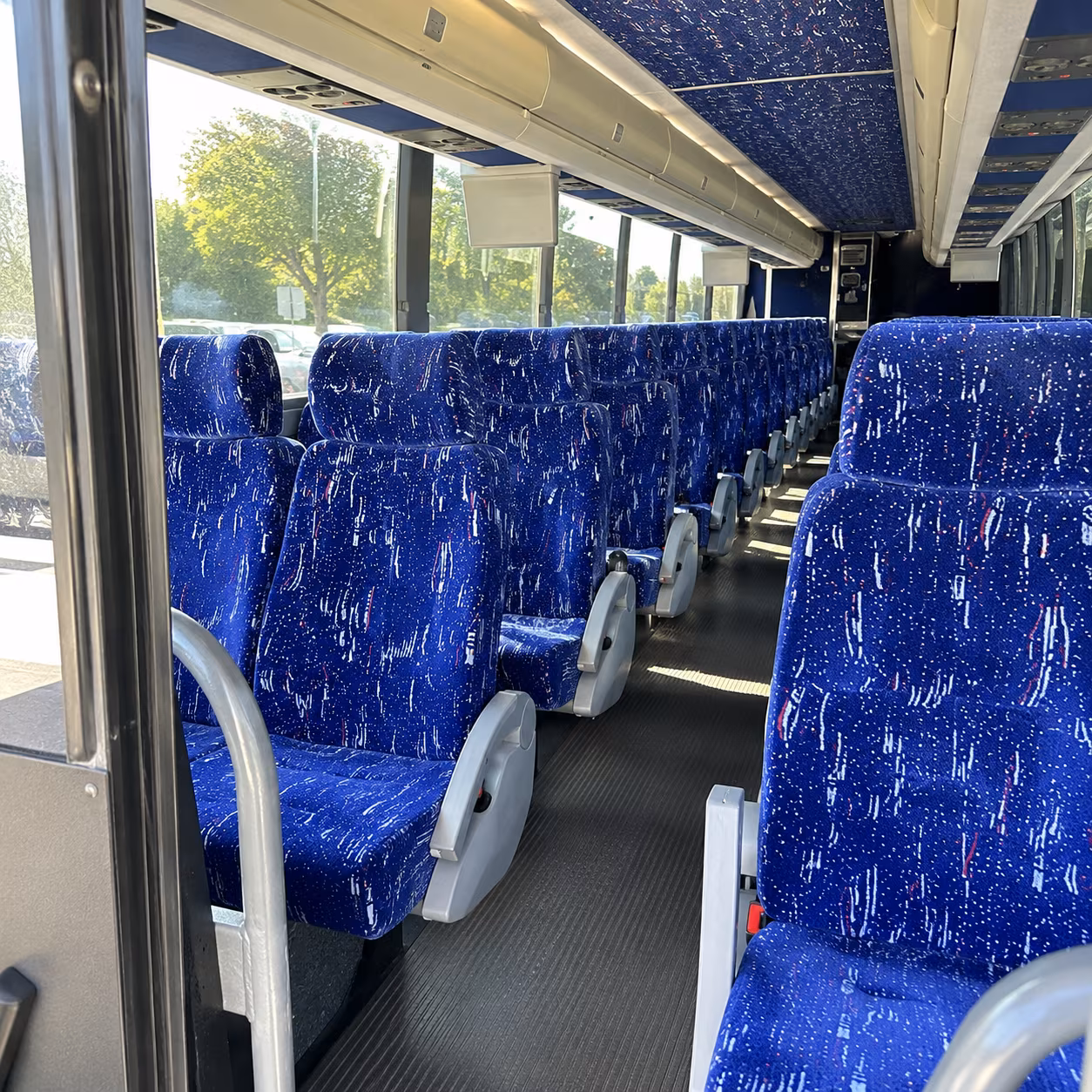 marysville 50 passenger charter bus inside