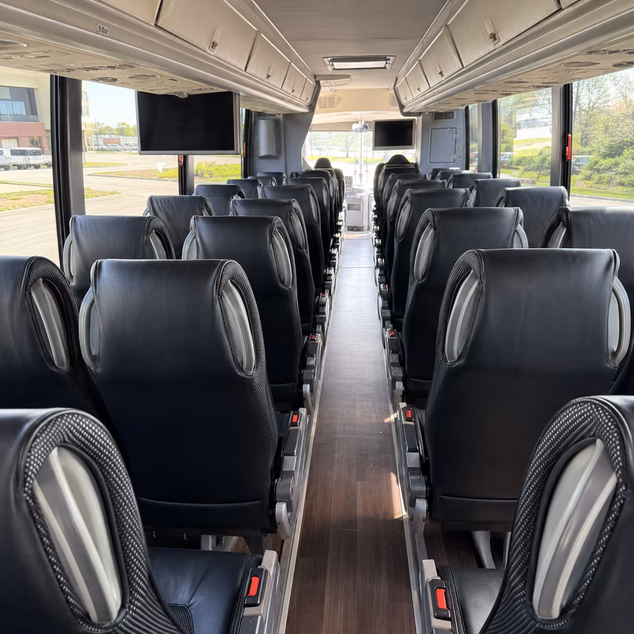 marysville 56 passenger charter bus inside
